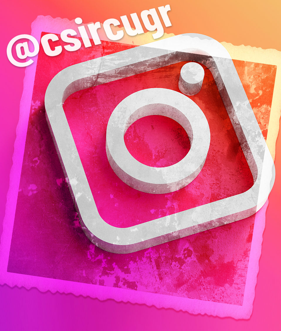 Composición con el logo de Instagram @csircugr