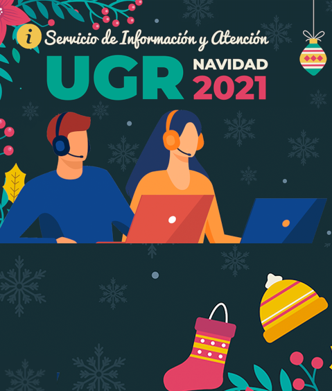 Composición UGR atención al usuario navidad 2021