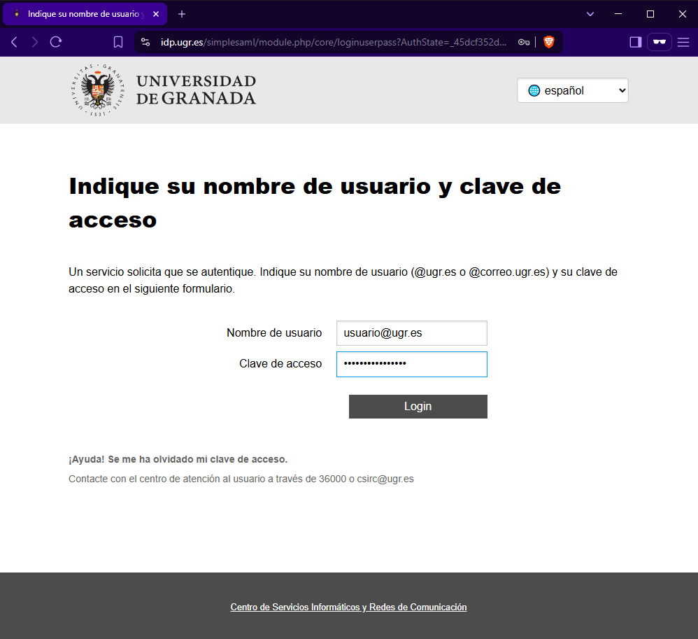 Identificación en el IDP