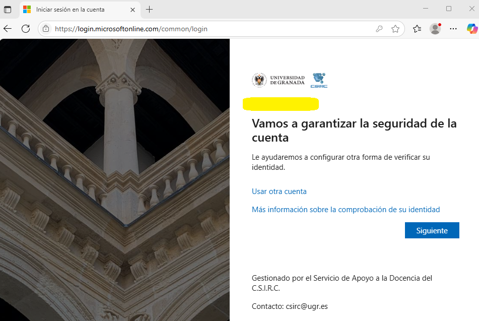 asistente para configurar 2fa por primera vez
