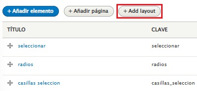 Boton para añadir un layout