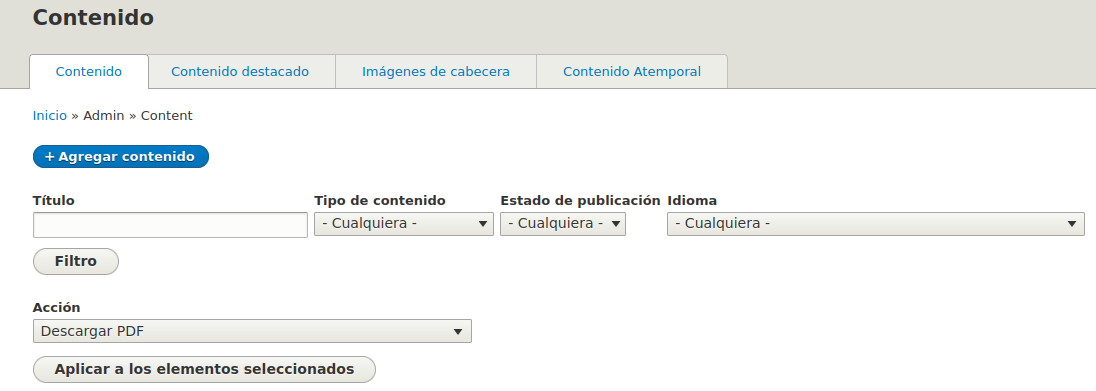Acceso a la creación de contenidos