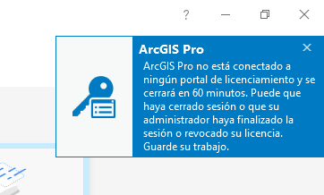 cierre sesion arcgis pro