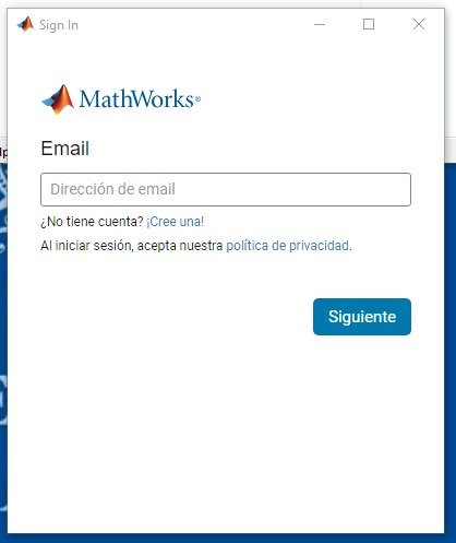 login en matlab