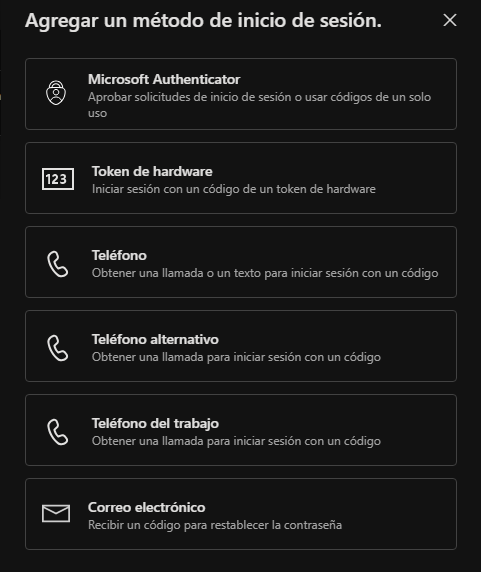métodos alternativos de 2fa