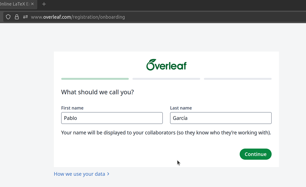 overleaf nombre y apellidos