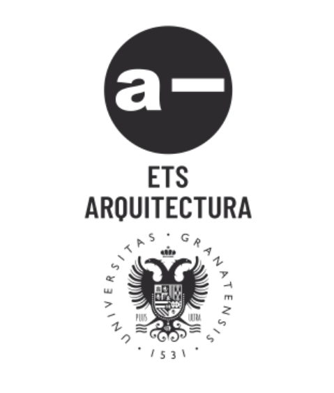 Logo ETS Arquitetura UGR Imagen con las palabras ETS Arquitectura y con el escudo de la UGR