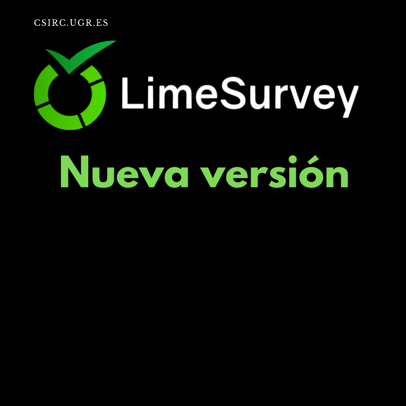 Limesurvey Nueva versión de Limesurvey